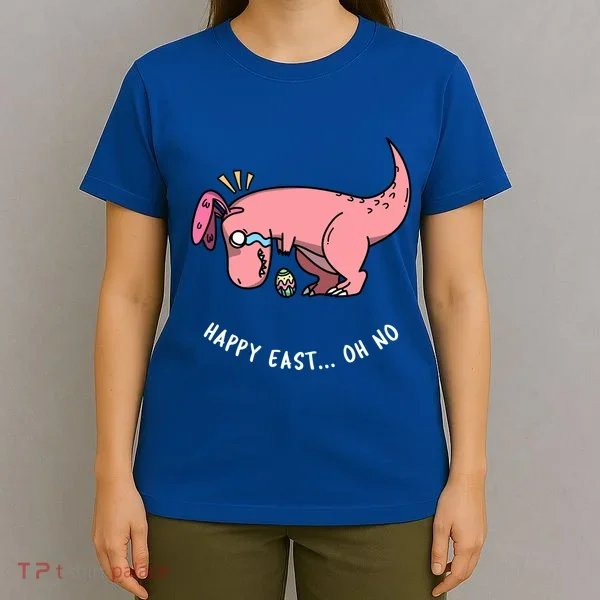 Happy Easter Oh No Funny TRex Egg Hunt T-Shirt