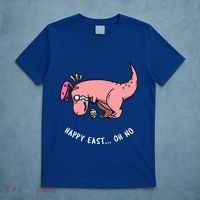 Happy Easter Oh No Funny TRex Egg Hunt T-Shirt thumb 5