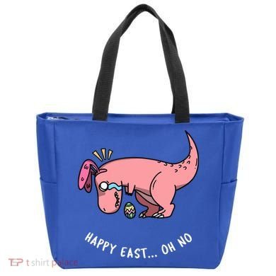 Happy Easter Oh No Funny TRex Egg Hunt Tote Bag