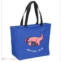 Happy Easter Oh No Funny TRex Egg Hunt Tote Bag thumb 2
