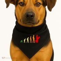 Human Evolution Of Snowboarding USA-Made Doggie Bandana thumb 1