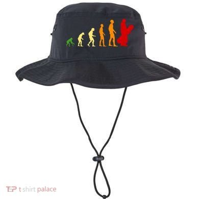 Human Evolution Of Snowboarding Bucket Hat