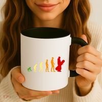 Human Evolution Of Snowboarding Coffee Mug thumb 3