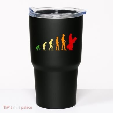 Human Evolution Of Snowboarding Tumbler