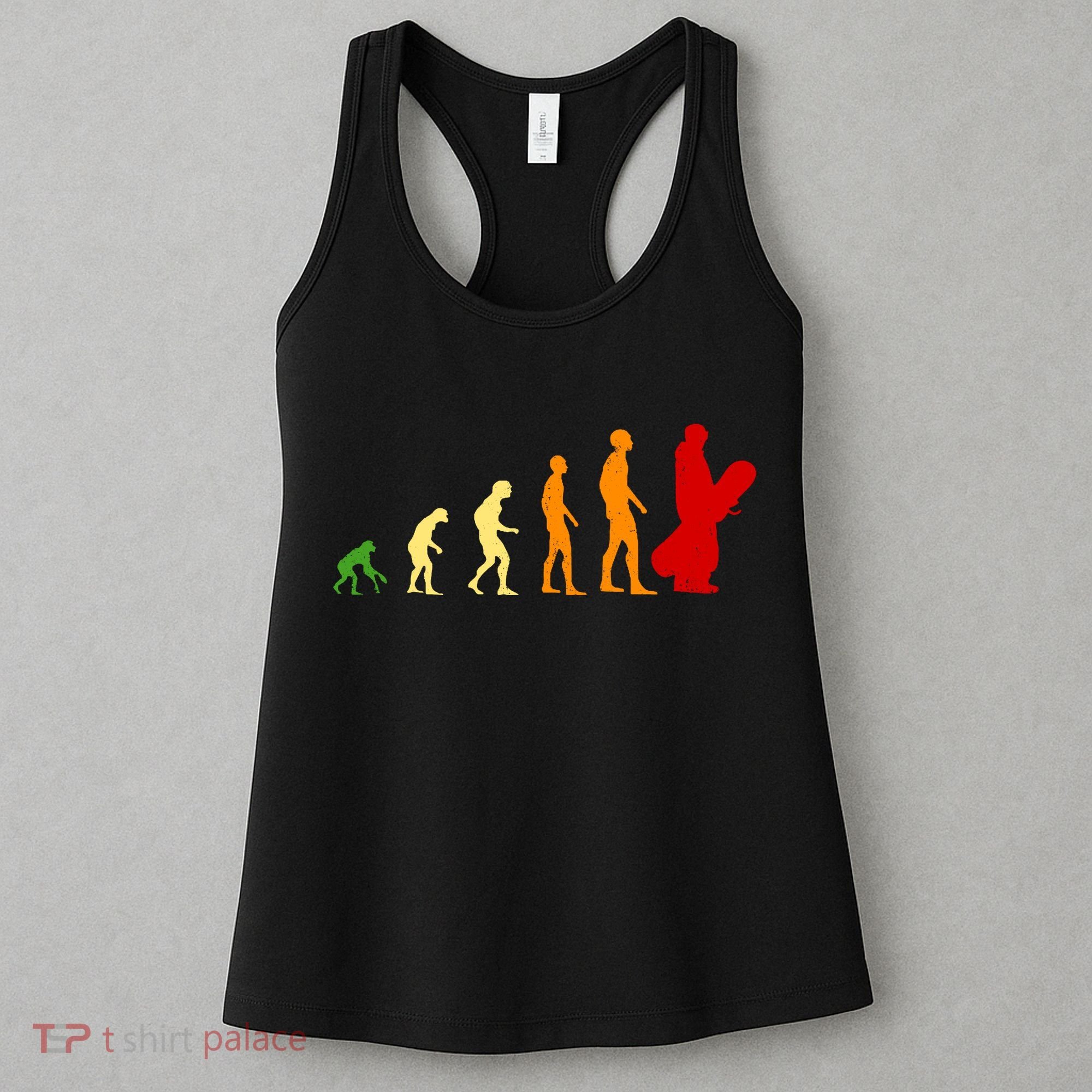 Human Evolution Of Snowboarding Women's Tank Top
