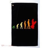 Human Evolution Of Snowboarding Golf Towel thumb 0