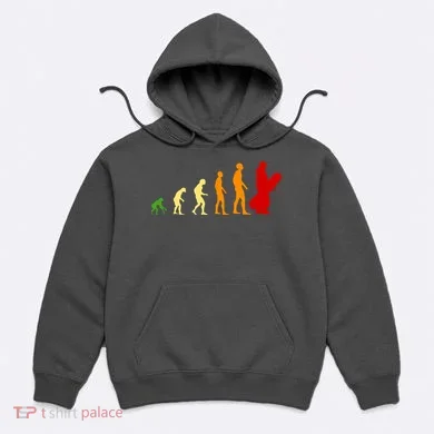 Human Evolution Of Snowboarding Hoodie