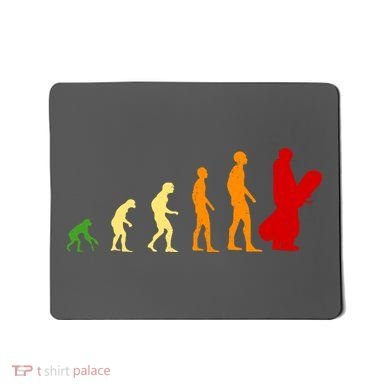 Human Evolution Of Snowboarding Mousepad