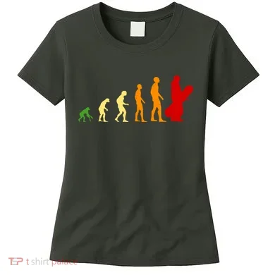 Human Evolution Of Snowboarding Women's T-Shirt