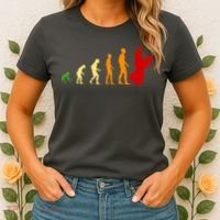 Human Evolution Of Snowboarding Women's T-Shirt thumb 2
