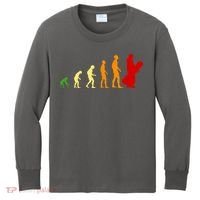 Human Evolution Of Snowboarding Kids Long Sleeve Shirt thumb 0