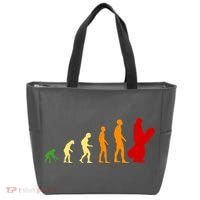 Human Evolution Of Snowboarding Tote Bag thumb 0