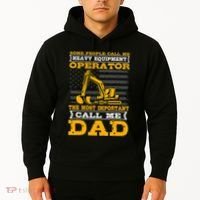 Heavy Equipment Operator Excavator FatherS Day Dad Hoodie thumb 2