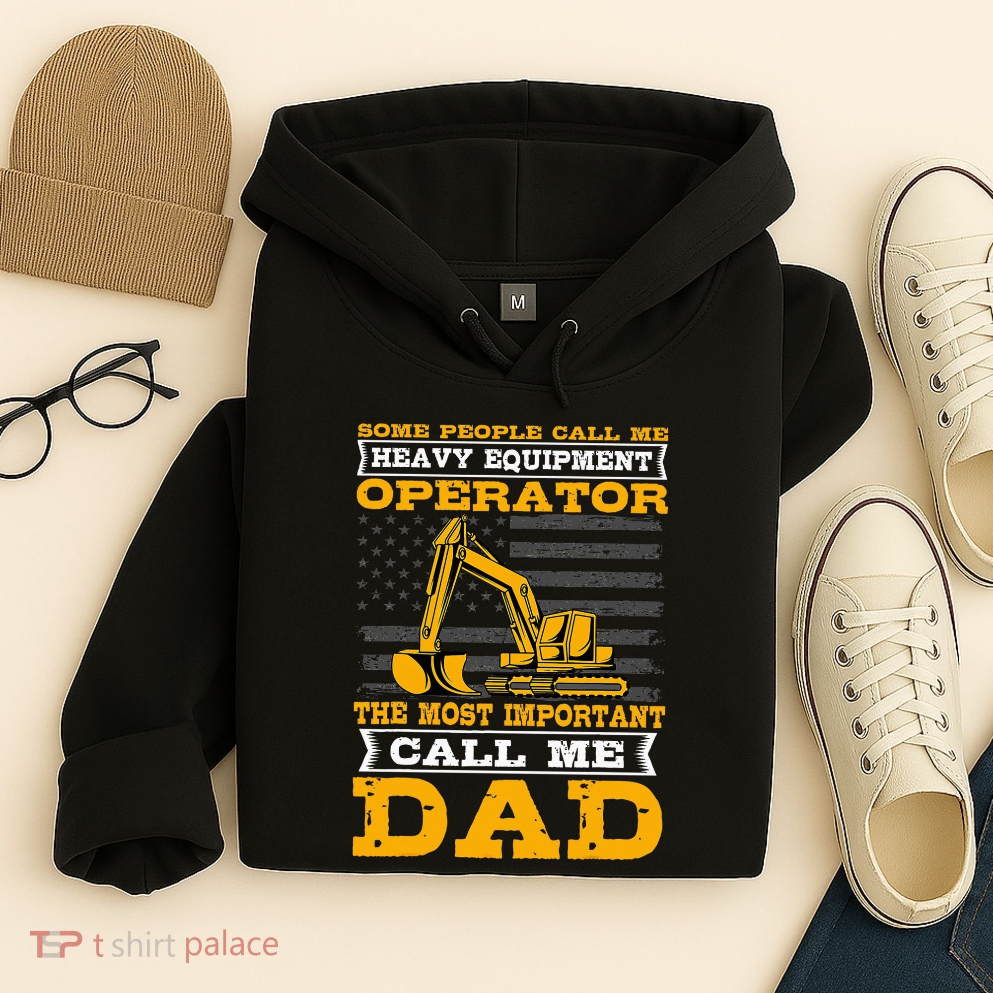 Heavy Equipment Operator Excavator FatherS Day Dad Hoodie