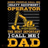 Heavy Equipment Operator Excavator FatherS Day Dad Ornament thumb 1