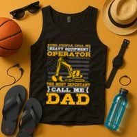Heavy Equipment Operator Excavator FatherS Day Dad Tank Top thumb 4