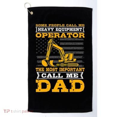 Heavy Equipment Operator Excavator FatherS Day Dad Golf Towel