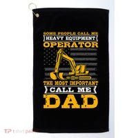 Heavy Equipment Operator Excavator FatherS Day Dad Golf Towel thumb 0