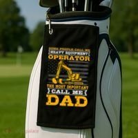 Heavy Equipment Operator Excavator FatherS Day Dad Golf Towel thumb 2