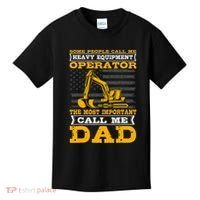Heavy Equipment Operator Excavator FatherS Day Dad Kids T-Shirt thumb 0