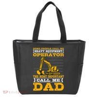 Heavy Equipment Operator Excavator FatherS Day Dad Tote Bag thumb 0