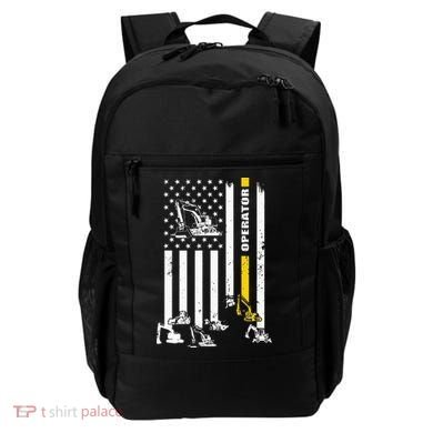 Heavy Equipment Operator USA Flag Operator Gift Backpack