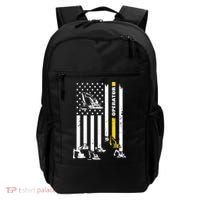 Heavy Equipment Operator USA Flag Operator Gift Backpack thumb 0