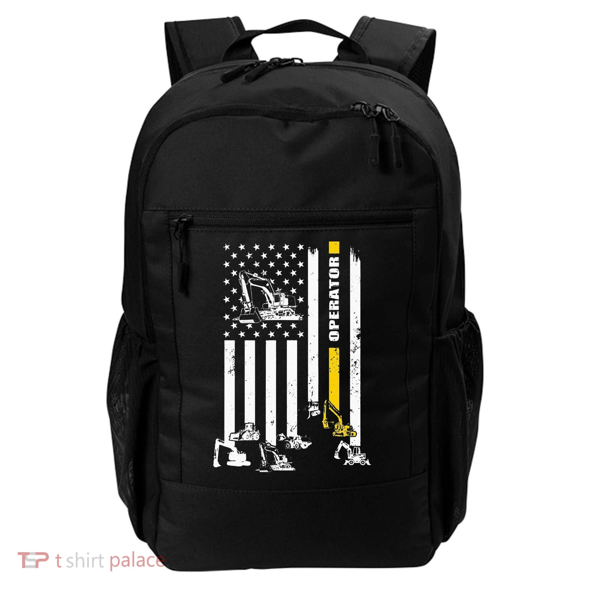 Heavy Equipment Operator USA Flag Operator Gift Backpack