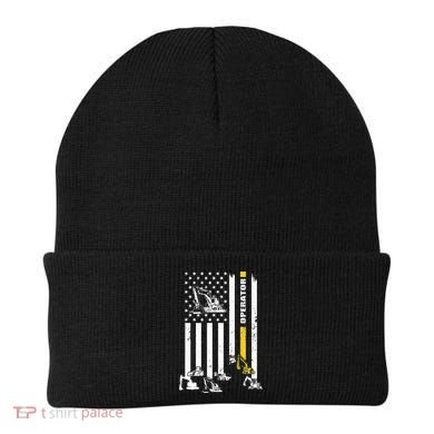 Heavy Equipment Operator USA Flag Operator Gift Beanie