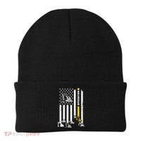 Heavy Equipment Operator USA Flag Operator Gift Beanie thumb 0