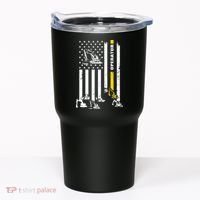 Heavy Equipment Operator USA Flag Operator Gift Tumbler thumb 0