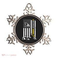 Heavy Equipment Operator USA Flag Operator Gift Ornament thumb 0
