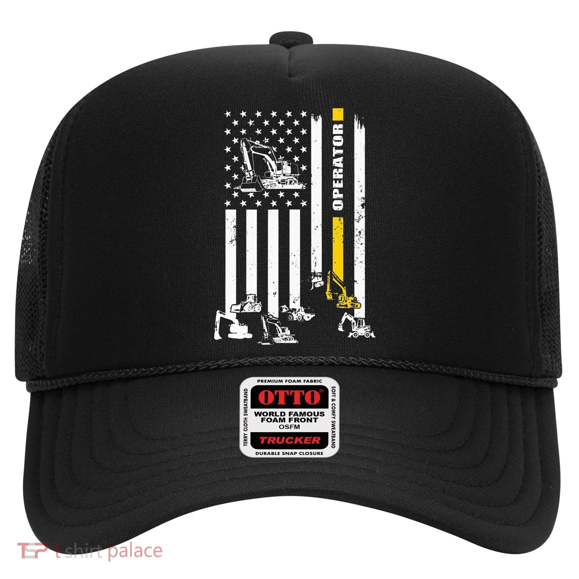 Heavy Equipment Operator USA Flag Operator Gift Hat