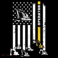 Heavy Equipment Operator USA Flag Operator Gift Kids Sweatshirt thumb 2