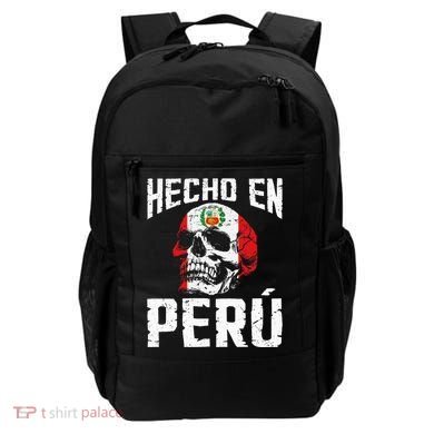 Hecho En Perú Peruvian Heritage Peruvian Flag Peru Backpack