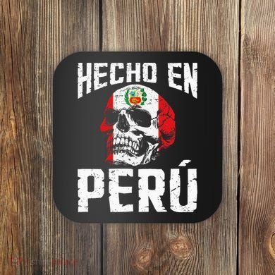 Hecho En Perú Peruvian Heritage Peruvian Flag Peru Coaster