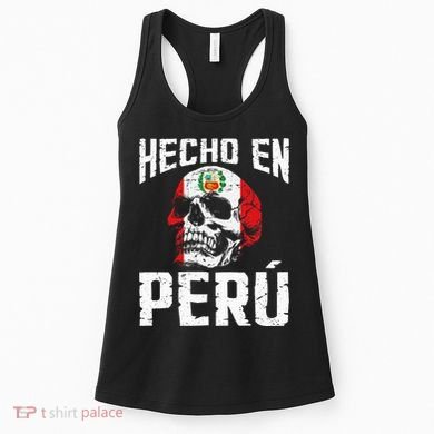 Hecho En Perú Peruvian Heritage Peruvian Flag Peru Women's Tank Top