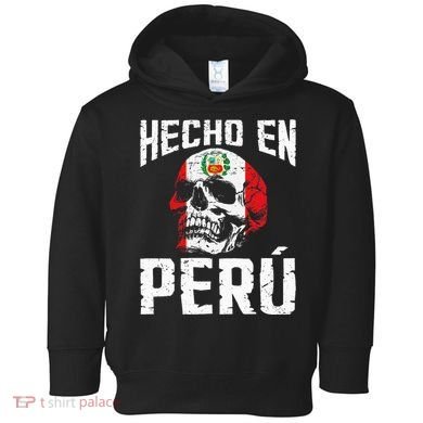 Hecho En Perú Peruvian Heritage Peruvian Flag Peru Toddler Hoodie