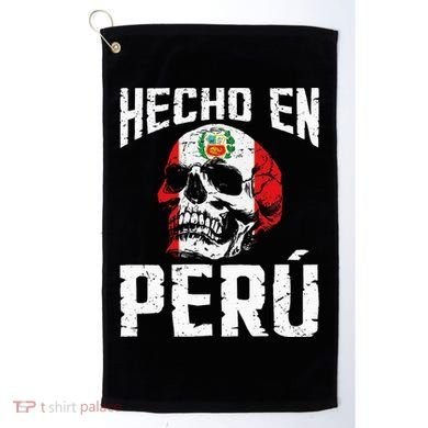 Hecho En Perú Peruvian Heritage Peruvian Flag Peru Golf Towel