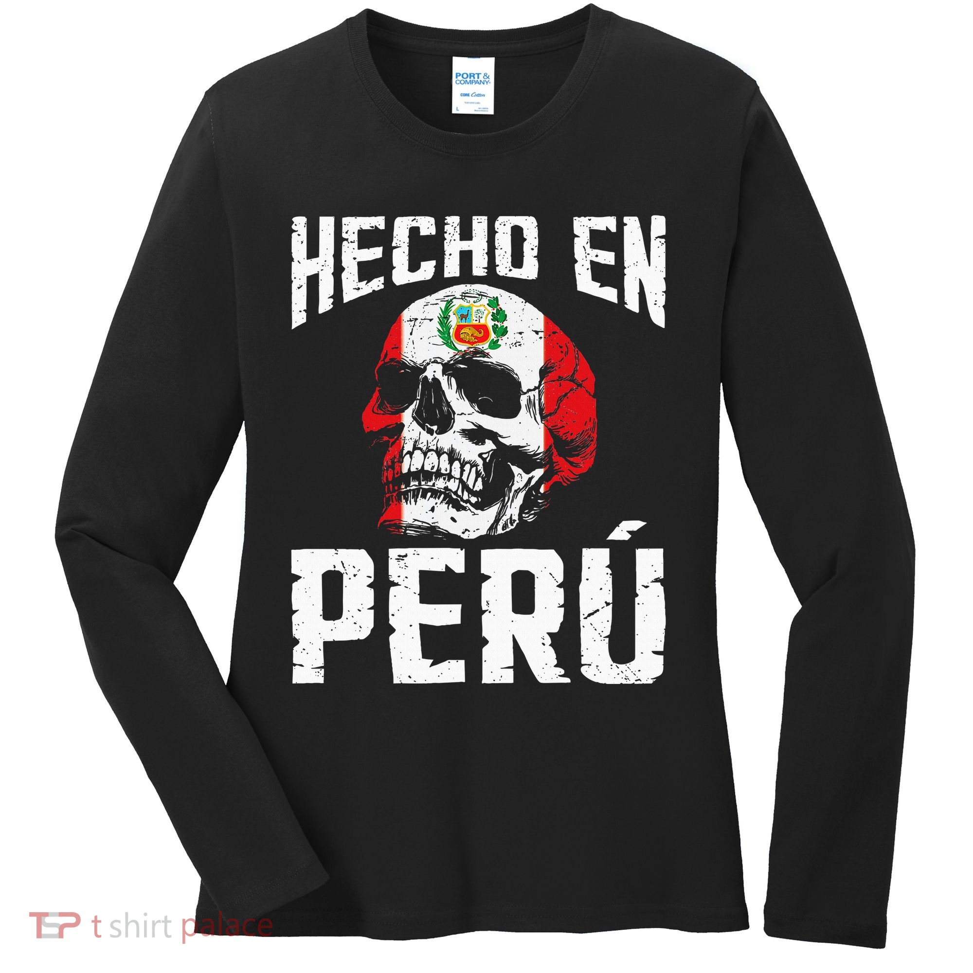 Hecho En Perú Peruvian Heritage Peruvian Flag Peru Women's Long Sleeve Shirt
