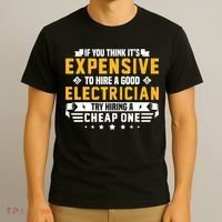 Humorous Electrician Pun Funny Electrician Technician T-Shirt thumb 3