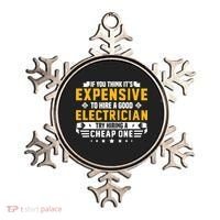 Humorous Electrician Pun Funny Electrician Technician Ornament thumb 0
