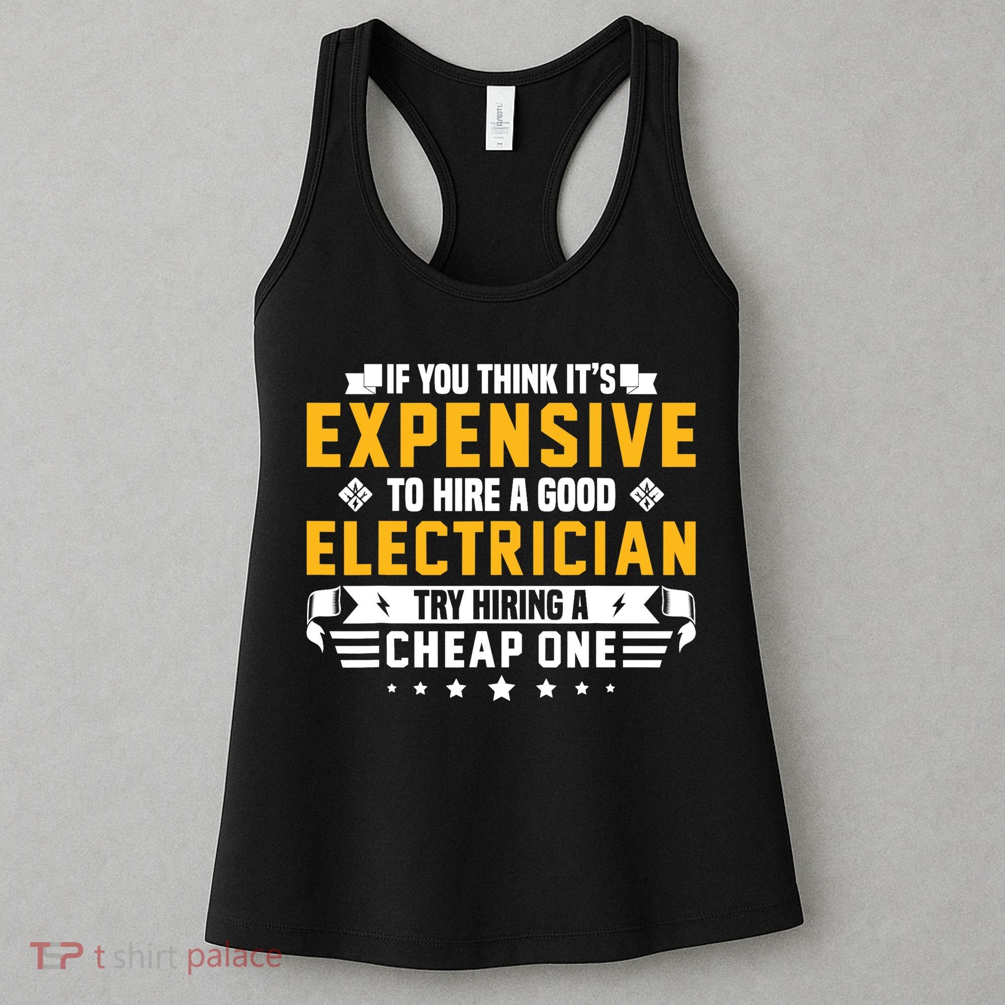 Humorous Electrician Pun Funny Electrician Technician Women's Tank Top
