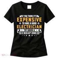Humorous Electrician Pun Funny Electrician Technician Women's T-Shirt thumb 0