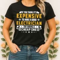 Humorous Electrician Pun Funny Electrician Technician Women's T-Shirt thumb 2