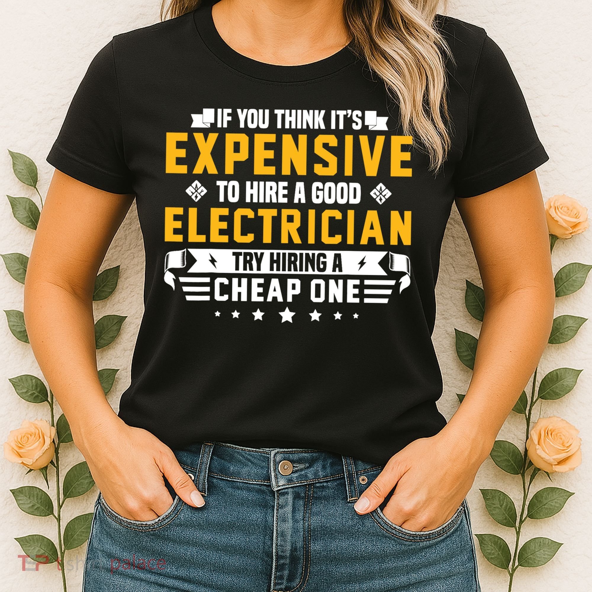 Humorous Electrician Pun Funny Electrician Technician Women's T-Shirt