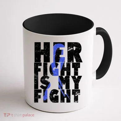 Her Fight ALS Awareness Coffee Mug back