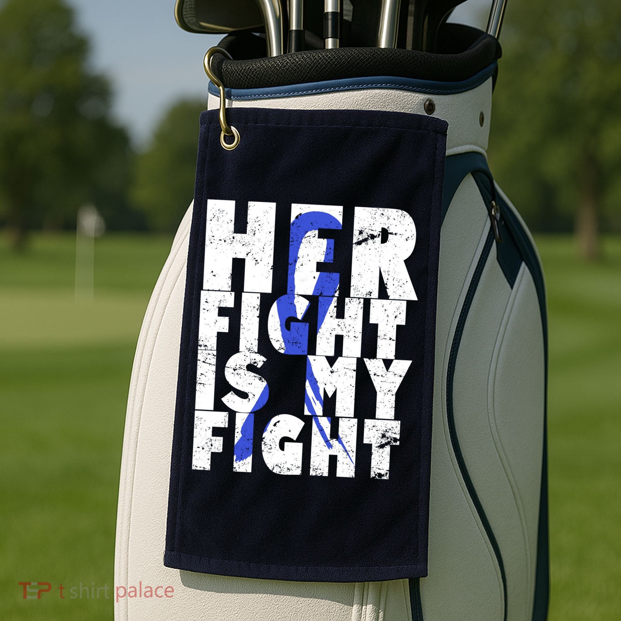 Her Fight ALS  Awareness Golf Towel