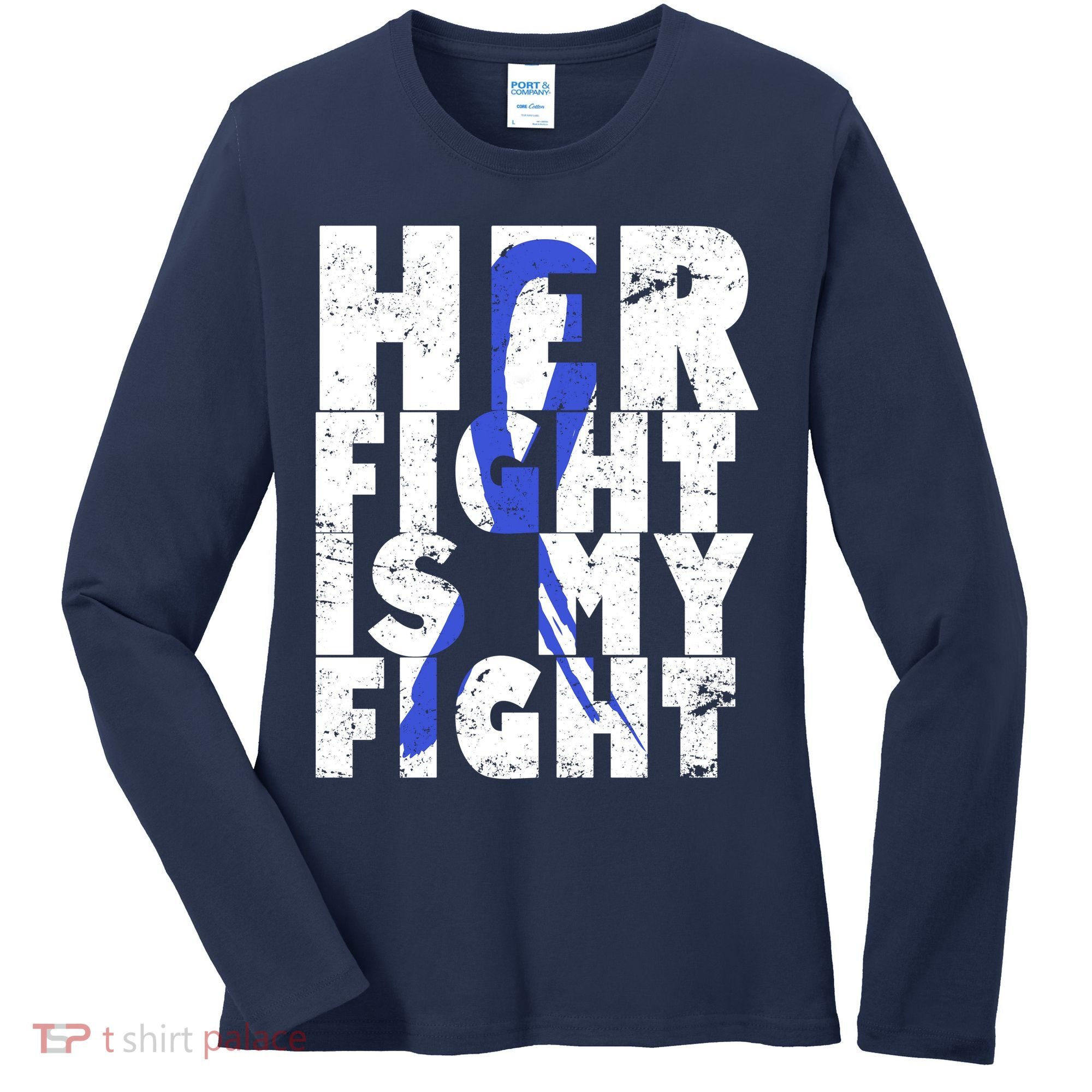 Her Fight ALS  Awareness Women's Long Sleeve Shirt