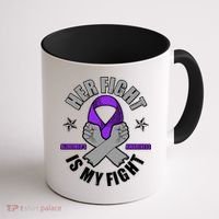 Her Fight Is My Fight Alzheimer's Awareness Coffee Mug thumb 1